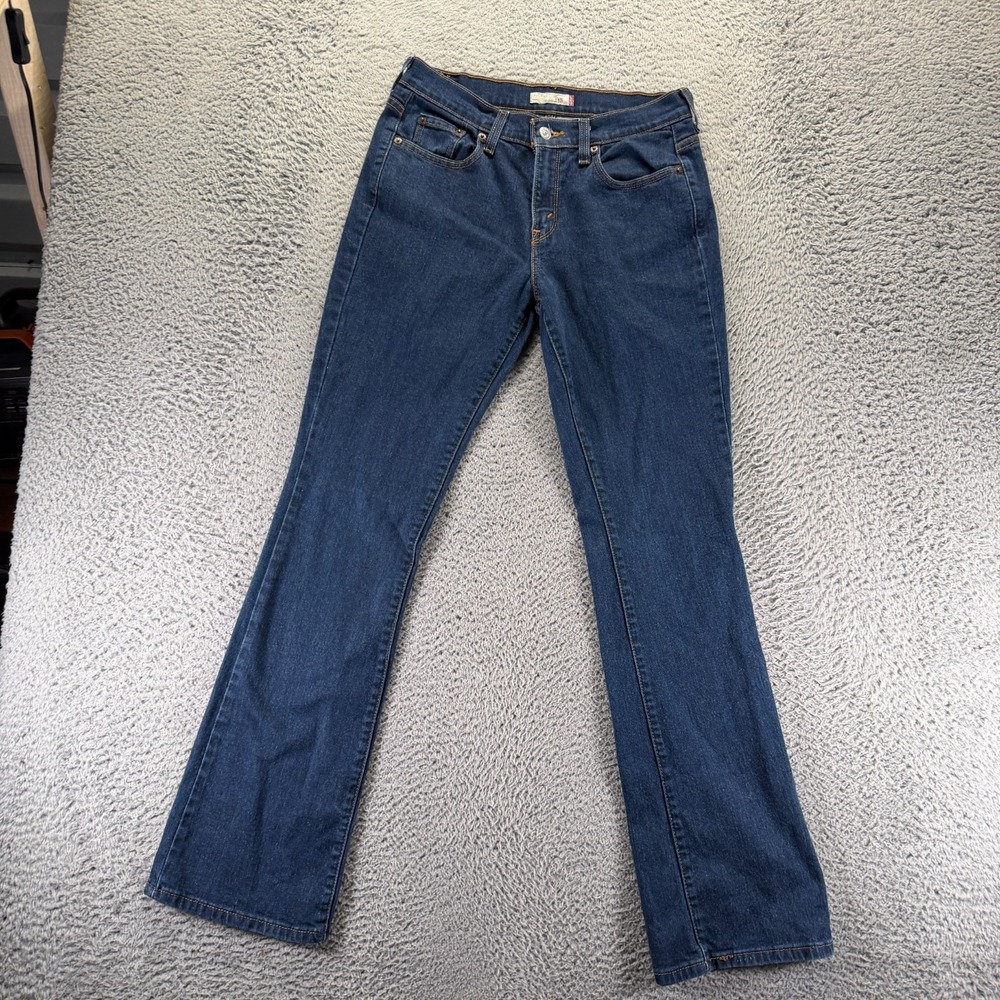 Levi's 515 Jeans Womens 6 Blue Cotton Denim Bootcut Leg Workwear Travel Stretch
